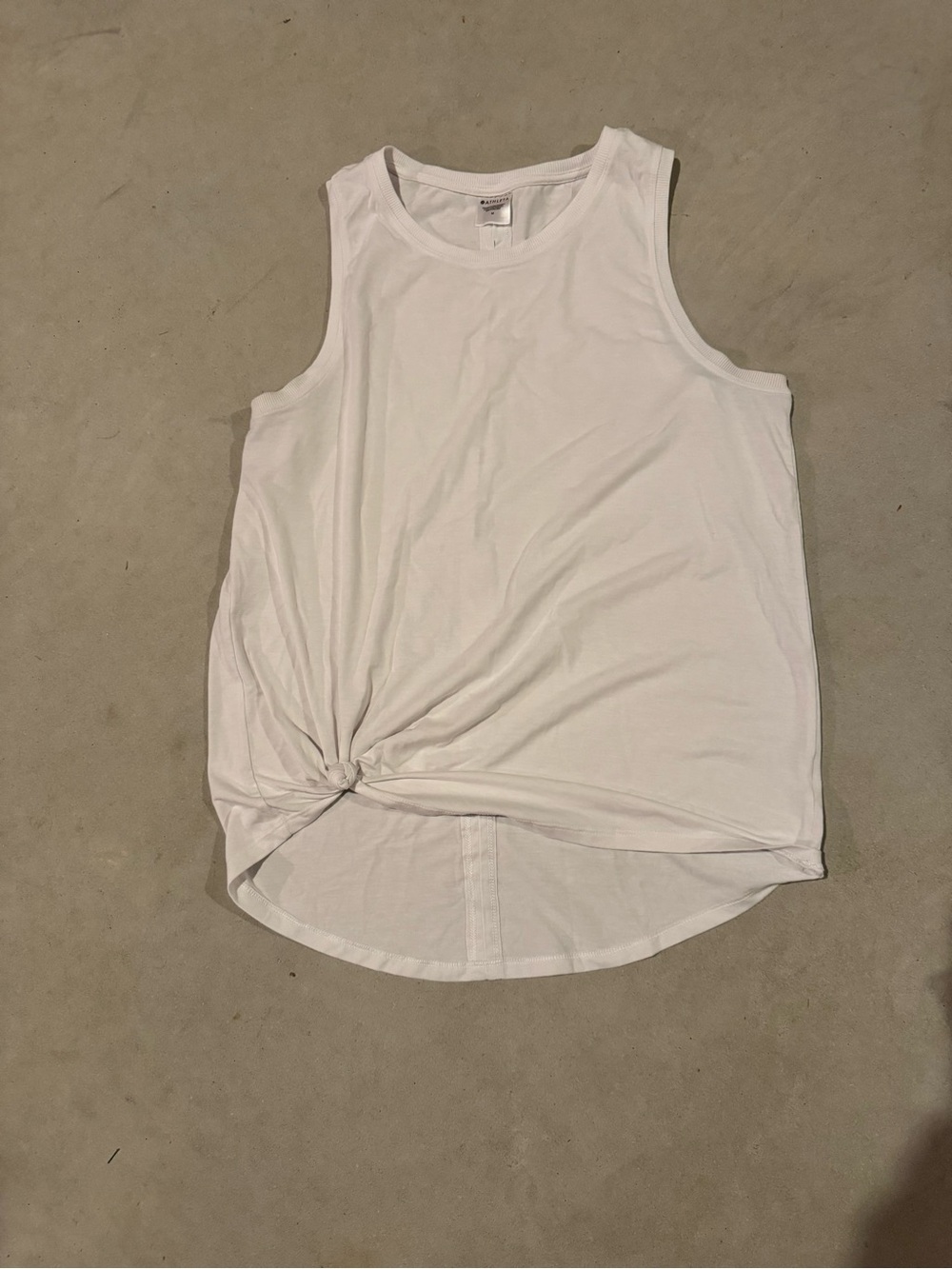 Athleta Women’s White Knot-Front Tank Top